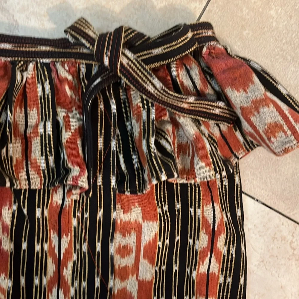 Ulla Johnson Women's Salima Printed Multicolor Ruffle Cotton Skirt Sz 6 - Picture 5 of 12